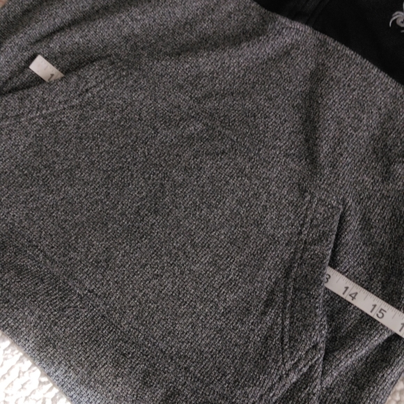 Spyder Medium Quarter Zip Black Grey Pullover Hoodie Sweater - Picture 16 of 17